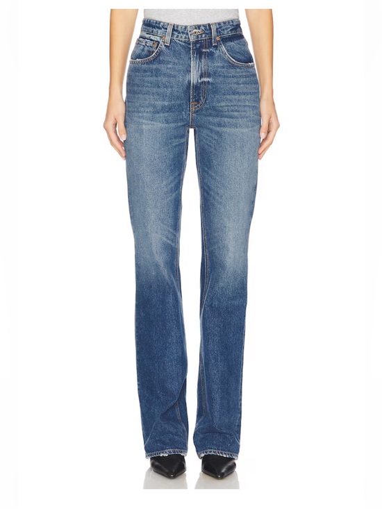 GRLFRND Denim - GRLFRND Melanie High Rise Boot Cut Jeans in Los Feliz